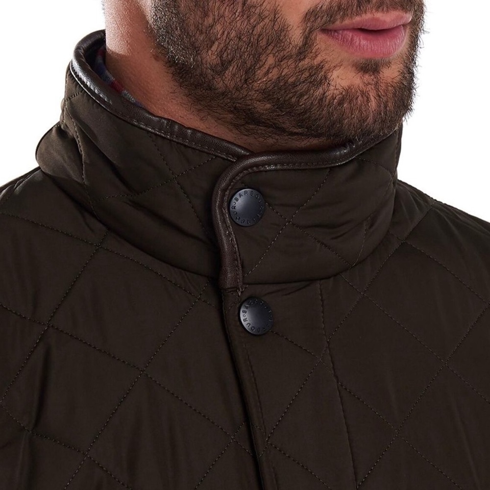 Barbour Men’s Powell Quilted Jacket - Picture 3 of 7